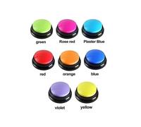 (green)1pc Recordable Talking Button Child Interactive Toy Phonograph Answer Buzzers Portable Recording Sound Button Party Noise Makers