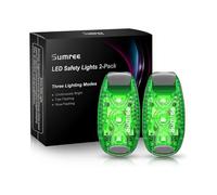 (Green)2pcs Led Flashing Light, Safety Light For School Bag Bike Light, Running Light For Joggers Night Work jm