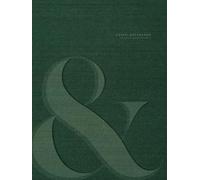 Green Ampersand - The Home Decor Accent Book for Stacking and Coffee Table Displays | Hard Cover with Realistic Fabric Effect: Ideal for Interior ... and Dining Table or Living Room Decoration