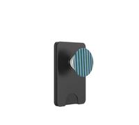 Green and Blue Cute Striped PopSockets PopWallet per MagSafe