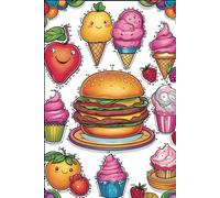 Green and Red Fun Dot To Dot Fruits & food Coloring book: fruits, tracing, names, dot to dot, fun learning, motor skills, home learning, ice creams, burgers