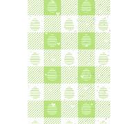 Green and White Checker Board and Heart Design, Easter Theme 50 Watermark Blank Page Notebook/Journal