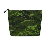 Green Army - Trousse da viaggio con motivo mimetico digitale, adatta per viaggi di lavoro e uso quotidiano.