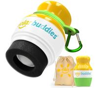 Green Bag Bundle Set For Solar Buddies Refillable Roll On Sunscreen Suncream Applicator Bag Bundle With Applicator Carabina Clip For Families, Kids, Adults, Travel Set