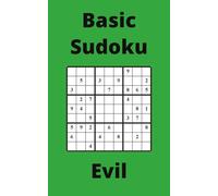 Green Basic Sudoku Book, 9x9 Puzzles, 200 Pages, 5x8, Evil