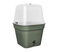 green basics growpot square allin1 35cm leaf green elho