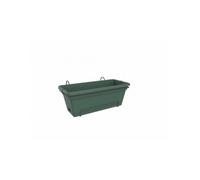 elho Green Basics Allin1 50 - Fioriera per Balcone ed Esterni, Ø 49,0 x 16,5 cm, Verde/Verde Foglia
