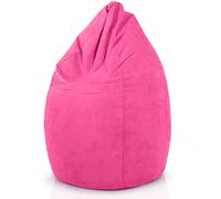 Green Bean© Poltrona a sacco con schienale 60x60x90cm - Cuscino per interni 220Lt riempimento accogliente e lavabile - Cuscino da pavimento pouf sedia sgabello