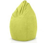 Green Bean© Poltrona a sacco con schienale 60x60x90cm - Cuscino per interni 220Lt riempimento accogliente e lavabile - Cuscino da pavimento pouf sedia sgabello