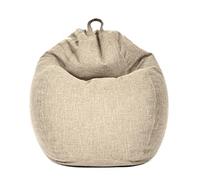 Green Bean© poltrona a sacco da interni 200 litri imbottitura perle EPS accogliente, e lavabile - Tessuto da interno Cuscino a terra Cuscino per sdraiarsi sedersi Poltrona lounge Crema di sabbia