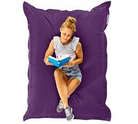 Green Bean© Poltrona a sacco XXL 140x180cm 380 Litri Bambini & Adulti Imbottitura Perle EPS Gigante Grande Esterno Lavabile Impermeabile Cuscino per sdraiarsi per pavimento Sedia Viola