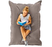 Green Bean© Poltrona a Sacco XXL 140x180cm 380 Litri Bambini & Adulti Imbottitura Perle EPS Gigante Grande Esterno Lavabile Impermeabile Cuscino per sdraiarsi per Pavimento Sedia