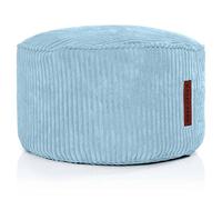Green Bean© Pouf per Interno 45x25cm Imbottitura EPS & Velluto a Coste morido Accogliente Lavabile - Cuscino Pavimento Lounge Sedia Sgabello Relax Pouf Bambini Adulti Azzurro