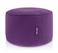 Green Bean© Sgabello a sacco 25x45cm con imbottitura in perle EPS Pouf Cuscino Poggiapiedi per poltrona a sacco Cuscino per pavimento bambini e adulti solleva le gambe siediti Viola
