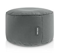 Green Bean© Sgabello a Sacco 25x45cm con Imbottitura in Perle EPS Pouf Cuscino Poggiapiedi per Poltrona a Sacco Cuscino per Pavimento Bambini e Adulti Solleva Le Gambe siediti Grigio
