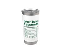 Green beans Casserole Valori nutrizionali Funny Thanksgiving Bicchiere termico in acciaio inox doppia parete
