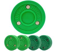 Green Biscuit Confezione da 4 | 2 Passanti e 2 tiratori | Sparatorie Fuori-Ghiaccio, manipolazione e Passaggio Pucks Smart
