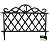 Green Blade Recinzione da Giardino in plastica BB-BE 107, Colore: Nero