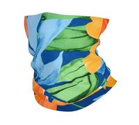Green Blue Flowe'R 2 Ghetta Antivento Passamontagna Lavabile Bandana per Sports Ciclismo Bambini 25X50Cm