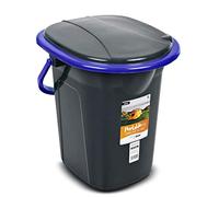 Green Blue GB320GO Toilette Turistica Secchio Toilette Portatile 19 Litri Diversi Colori Viaggio Campeggio WC Resistente (Nero-Blu)