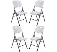 Green Blue GB375 Sedia da Catering Eventi da Giardino Pieghevole max 250 kg 88x50x45 cm, (4x Sedie)