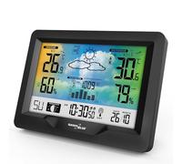 GreenBlue GB540N Stazione meteo wireless, a colori, DCF, barometro, Alimentatore