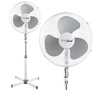 Green Blue GB560 Ventilatore a Piantana Bianco, 1,2 m, 40 W, 3 Livelli di Flusso d'aria Rotazione, Diametro 40 cm