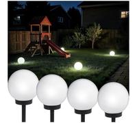 Green Blue Torce da Giardino Lampada Solare 15 cm 20 cm 30 cm Bianco 4 Pezzi Design Moderno