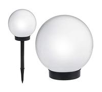 Green Blue Torce da giardino lampada solare sfera (Bianco, 1 pezzo - 15cm)