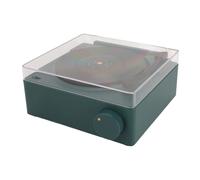 Green Bluetooth Alarm Clock Speaker 1200mAh Stereo Multifunction Small