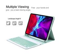 (green) Bluetooth Keyboard Case Is Suitable For Ipad, Removable Ultra-thin Case, Built-in Pen Holder