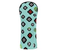 Green Board Games Pattern Blue Head Covers per mazze da golf Copritesta impermeabile con etichette numeriche per driver Fairway Hybrid Wood