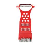 Green Cabbage Shredder - Wide Mouth Vegetable Slicer | Stainless Steel Vegetable Peeler | Salad Slicer | Cabbage Cutter | Manual Chopper | Kitchen Peeler With Ergonomic Handle For Kitchen Accessories