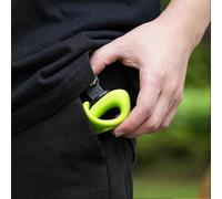 (green) Camera Stand Elastic Small Q Handlebar Mount Flexible Silicone StrapPortable Telesin Elastic BandStrong Stretch Two Stage Adjustment