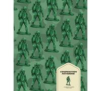 Green Camouflage Classic Toy Soldier Radio Operator Army Men Composition Notebook/Journal: College Ruled, Soft Cover, 7.5" x 9.25", 110 Pages - For ... Diary, Handwriting Practice, and More