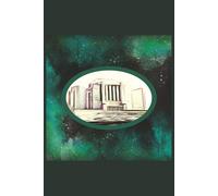 Green Cardston Alberta LDS Temple Notebook: Southern Alberta LDS Temple, 50 lined pages and 50 blank pages