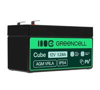 Green Cell AGM 12V 1,2Ah VRLA Batteria al Piombo per Casse e Bilance