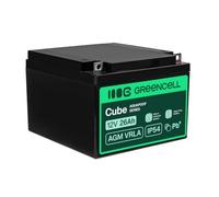 Green Cell AGM 12V 26Ah VRLA Batteria al Piombo per Casse e Bilance | per Registratori di Cassa e Bilance, Scooter, Carrozzine Elettriche, Giocattoli, Allarmi, Antincendio e Telecomunicazioni