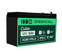GC AGM46 8AH - Accumulatore al piombo AGM, 12 V, 8 Ah
