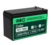 Green Cell AGM 12V 9Ah VRLA Batteria al Piombo per Casse e Bilance