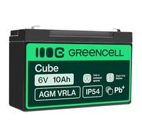 GC AGM16 10AH - Accumulatore al piombo AGM, 6V, 10 Ah