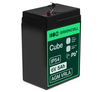 Green Cell AGM 6V 5Ah VRLA Batteria al Piombo per Casse e Bilance Per Giocattoli