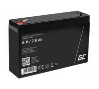 Green Cell AGM VRLA 6V 7Ah maintenance-free battery for alarm system, cash register, toys