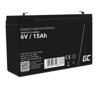 Green Cell AGM40 VRLA AGM 6 V 1 pz Nero 15 Ah 1,8 kg 151x50x94mm 108kg