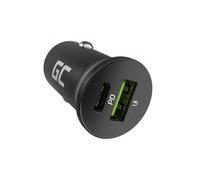 GC CADM-GC-38AC - Caricabatterie USB, 38 W, 1 USB-C, 1 USB-A, nero