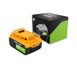 Green Cell Batteria agli ioni di litio da 4 Ah 18 V da 4000 mAh per DeWalt XR 18 V DCB182 DCB184 DCB200 DCB201 DCB180 DCB181 con indicatore di carica della batteria, nessun effetto memoria