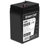 Green Cell Batteria AGM 6V 5Ah ricaricabile sigillata VRLA | Per UPS, allarmi, giocattoli elettrici, impianti solari, scooter, backup e uso ciclico senza manutenzione