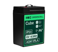 Green Cell Batteria AGM VRLA 6 V 4,5 Ah al Piombo Sigillata e Ricaricabile Per