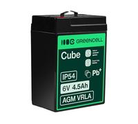 Green Cell Batteria AGM VRLA 6 V 4,5 Ah al Piombo, Sigillata e Ricaricabile | Per Giocattoli per Bambini, Tosaerba, Sistemi di Allarme e Antincendio, Telecamere di Sorveglianza e Telecomunicazioni