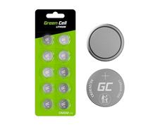 Green Cell Batterie a bottone al litio CR2032, 3 V, in confezione originale da 5 (batterie rimovibili singolarmente)